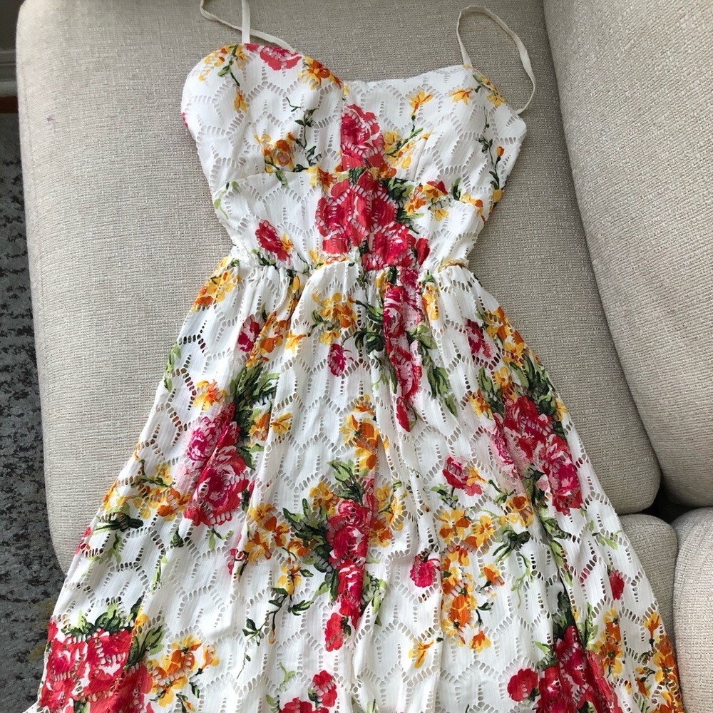 Multi color flower dress